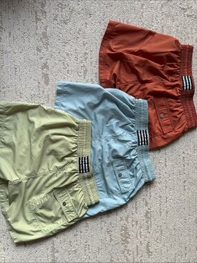 ATALAYE Bain de Biarritz Set of Three Elastic Waist Swim Shorts (all size small)